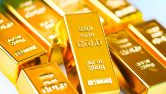 shiny gold bullion 200g bars