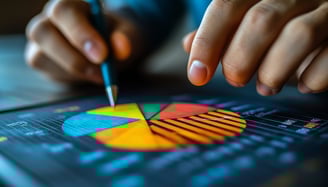 pie chart rebalancing for portfolio