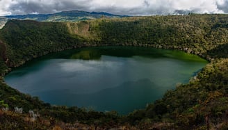 Laguna de Guatavita en Colombia