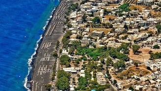 Perissa and Perivolos Beach Santorini