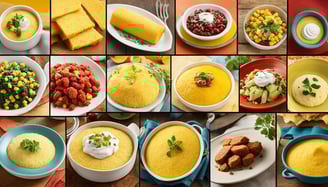 a collage of different types of soups