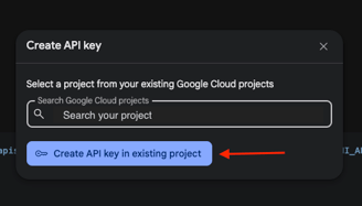 Google AI Studio Search Project