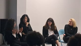 Artists talk: Olesya Zdorovetska, Yasaman Pishvaei & Jesse Jones at TBG+S in 2023