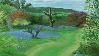 Blue Bonnet Trail with Old Rugged Cross