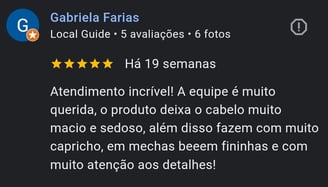 comentario google cliente escova progressiva