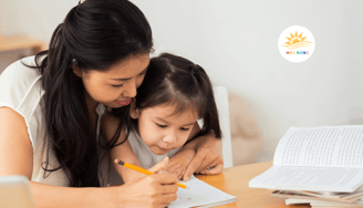Trẻ em học nói tại Trung tâm Hoa Nắng, An Đồng, Hải Phòng.