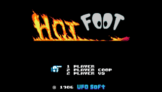 UFO 50 - Hot Foot Title Screen