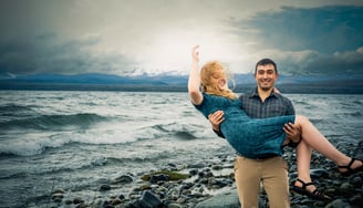 sesion de fotos de pareja en Bariloche