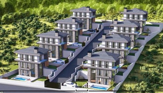 Şilede mimarlık 8 villa projemiz.