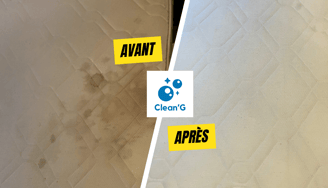 nettoyage de matelas rennes résultat avant après Clean'G