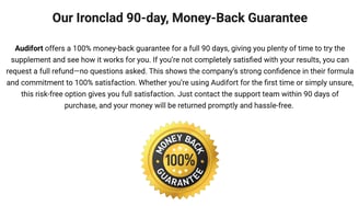 money back guarantee for audifort