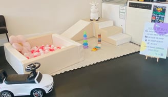 white & beige softplay for hire sussex