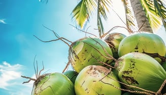 Agua de coco para hidratar