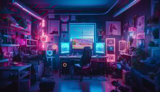 chambre geek gamer