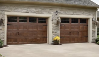 wood look garage door