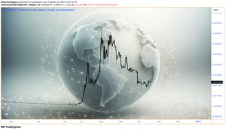 A graphical representation of QUBE token’s price movements, encapsulating the dynamic interplay of t