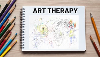 art therapy class private healing growth group drawing colored pencils crayons markers notebook journaling