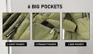 women wearing 6 pocket travel jackets for women
