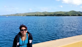 Lady enjoys the Sun in St. Croix, U.S.V.I.