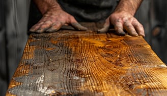 Restauración artesanal mueble madera