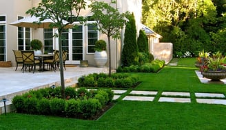 Drought-tolerant landscaping design with native plants for hillside property in Orinda