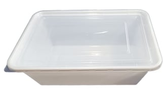 White Biriyani Box with transparent Lid