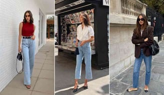 CALÇA JEANS RETA