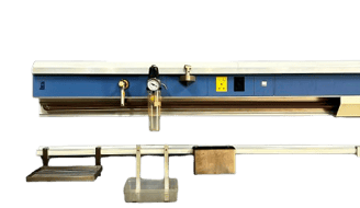 JTC Mechanical medical trunking with gas, electrical outlets, and shelf.