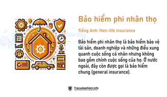 Bảo hiểm phi nhân thọ là gì? Định nghĩa bảo hiểm phi nhân thọ