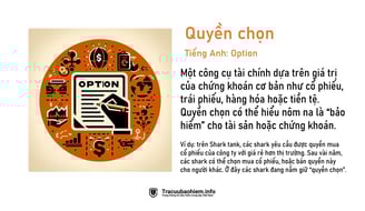 Quyền chọn là gì? Các loại quyền chọn, thước đo rủi ro, và ví dụ