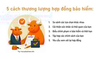 Cách thương lượng hợp đồng bảo hiểm để có mức giá tốt