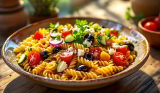 Mediterranean Chickpea Pasta Salad