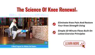 knee pain, the science of knee renewal