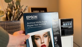 Printing certificates using the Epson Archival Matte Paper