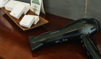 a hair dryer sitting on a table