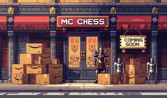 a store front of a store with boxes stacked on boxes