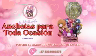 [Imagen de una ancheta con selección de snacks, chocolates y bebida, perfecta para una tarde]