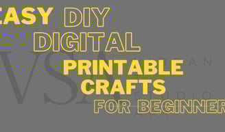 Easy DIY Digital Printable Crafts for Beginners Vibrant Studio Art. Free Planner Download  