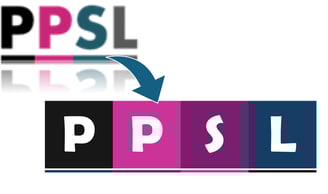 Image showing old PPSL logo (pixelated low res) and new logo (high definition and modern)