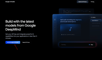 Google AI Studio Website