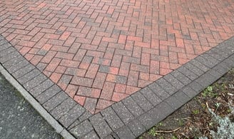 red brick driveway in malvern