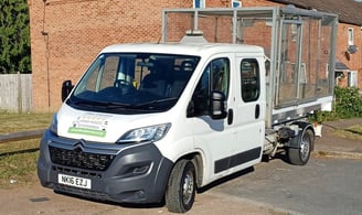 Hilton’s Rubbish Removals branded van in Worcester – trusted local provider of rubbish clearance