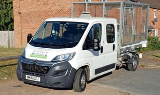 Hilton’s Rubbish Removals branded van in Worcester – trusted local provider of rubbish clearance and