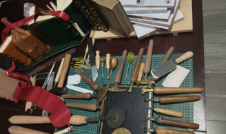 Encuadernación artesanal herramientas para restauración de libros