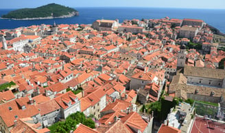 Dubrovnik, Croatia picture from the surrounding wall