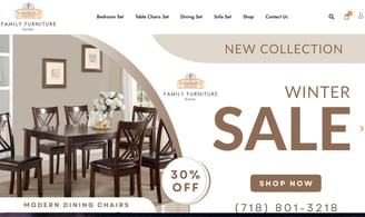 Family furniture outlet website