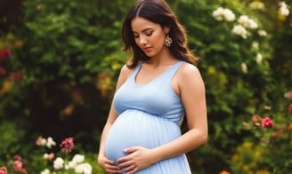 femme enceinte heureuse