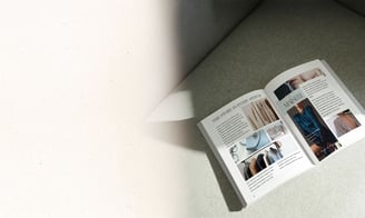Editorial design for luxury fashion print catalog. By UrBrand Studio.