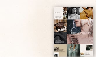 Instagram branding for a modern fashion label. By UrBrand Studio.