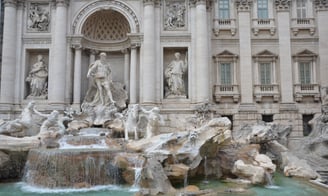 Trevi Fountain in Rome, Italy